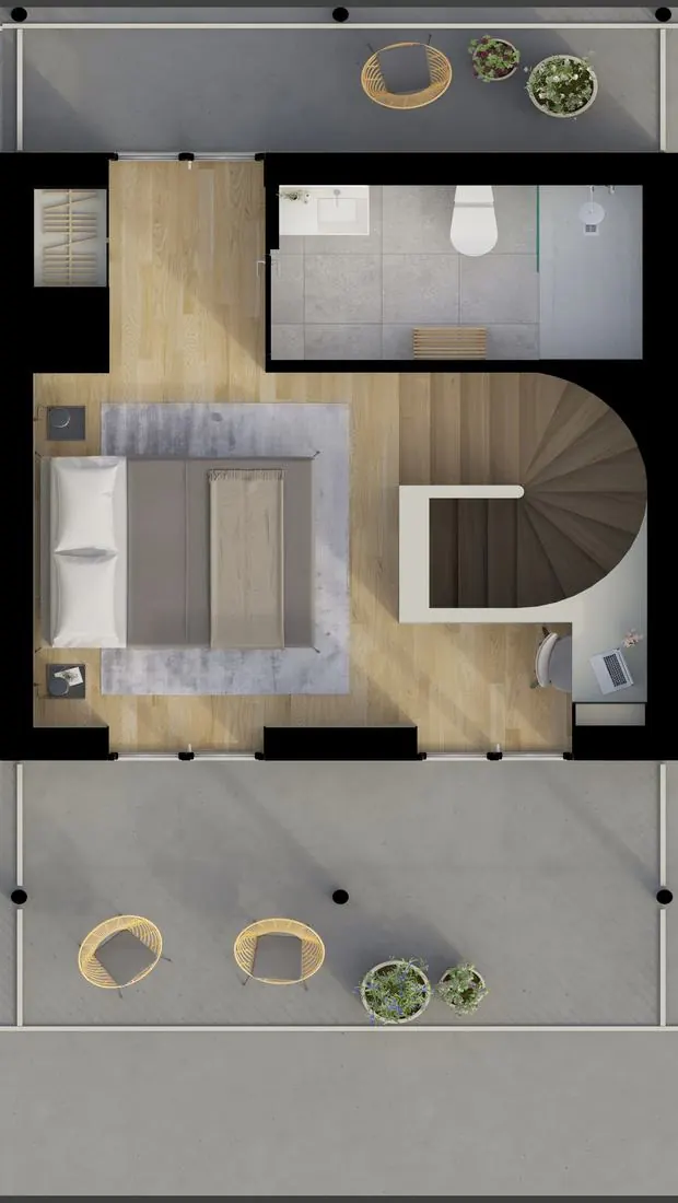 T1 floor plan level 2